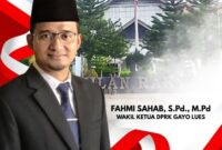 doc | inset | Fahmi Sahab S.Pd M.Pd Wakil Ketua DPRK Kabupaten Gayo Lues