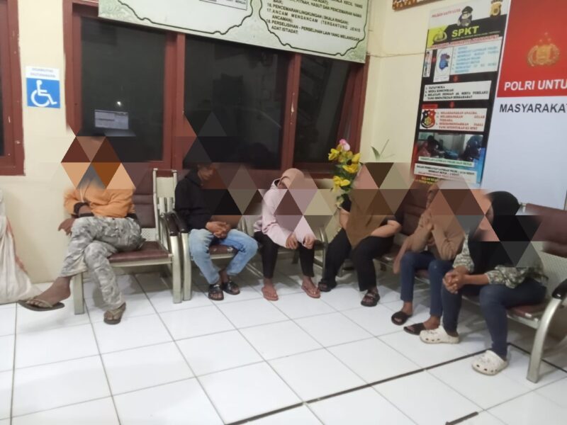 Fhoto diduga para tersangka telah diamankan APH untuk diselidiki lebih lanjut | doc | inset |