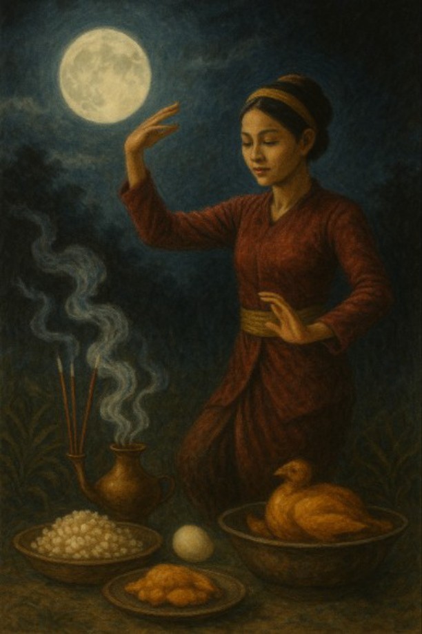Gambar ilustrasi menari dibawah purnama | doc | inset |
