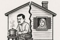 Karikatur Pisah Ranjang Tapi Masih Satu Atap hanya sekedar untuk pemanis artikel | doc | inset |