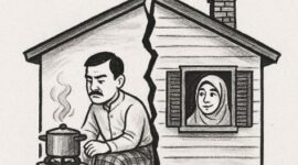 Karikatur Pisah Ranjang Tapi Masih Satu Atap hanya sekedar untuk pemanis artikel | doc | inset |