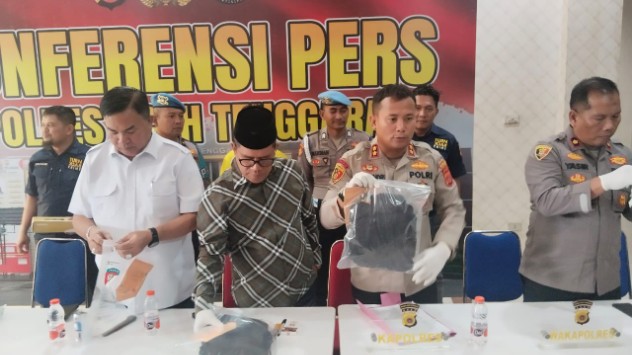 Konfrensi pers Polres Aceh Tenggara, Rabu (20/8)