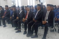 Fhoto pe;antikan pejabat eselon II dan III di Balai Pendopo Bupati, Kamis (21/8/2025)
