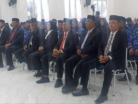 Fhoto pe;antikan pejabat eselon II dan III di Balai Pendopo Bupati, Kamis (21/8/2025)