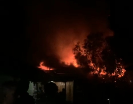 Api Berkobar di Blah Katip Kampung Kutelintang | doc | inset | Senin (11/8/2025)