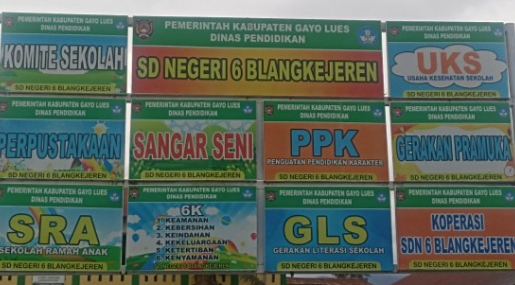 Pamflet depan SDN 6 Blangkejeren,Gayo Lues |doc|inset|