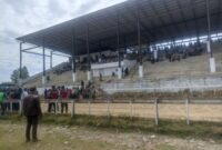 Kondisi Tribun Buntul Nege pada hari pertama pembukaan Pacuan Kuda, Selasa (21/10/2025)