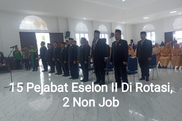 Pengambilan Sumpah Jabatan 15 Pimpinan Tinggi Pratama di Balai Pendopo Bupati Gayo Lues, Kamis (30/10/2025)