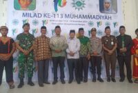Bupati dan Wakil Bupati Gayo Lues bersama Porkofimda dan Pengurus PD Muhammadiyah pada acara Milad 113 di Balai Musara Blangkejeren, Selasa (18/11/2025) | doc | inset |
