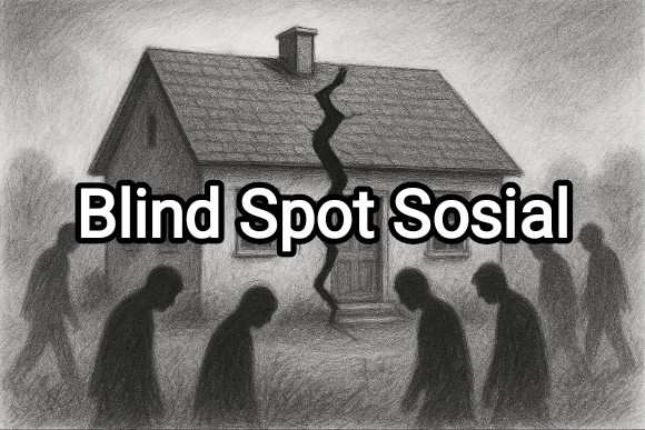 Gambar hanya ilustrasi metaforis yang membayangkan titik buta kehidupan sosial |doc|insetgalus|