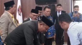 Bupati Gayo Lues saat penandatanganan KUA-PPAS Sementara 2026, Senin (17/11/2025)