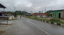 Jalan dua jalur Provinsi sunyi sepi, Kamis (4/12/2025)