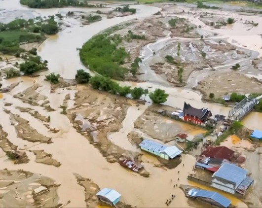 Fhoto udara kampung Badak -Dabun Gelang | doc | BPBD |