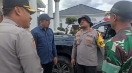 Kapolres Abdya AKBP Agus Sulistianto SIK bersama Bupati Gayo Lues Suhaidi SPd MSi dan Kapolres Gayo Lues AKBP Hyrowo SIK serta Danyon PP 885 Raksa Dharma, Sabtu (13/12/2025).