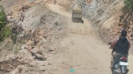 kondisi jalan Blangkejeren-Kutacane saat ini, Kamis (15/1/2026) fhoto|doc|camat Putri Betung|