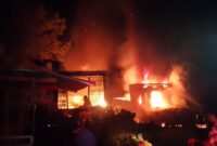 Kebakaran didepan Kampus PSDKU Unsyiah Blang Nangka Kampung Akul, Blangjerango Gayo Lues, Senin dinihari sekira pukul 3.00 Wib dinihari.