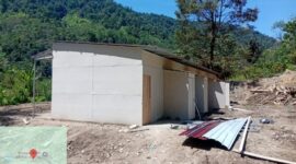 Pembangunan Huntara Desa Persiapan Pungke Jaya, Putri Betung-Gayo Lues, Minggu (22/2)