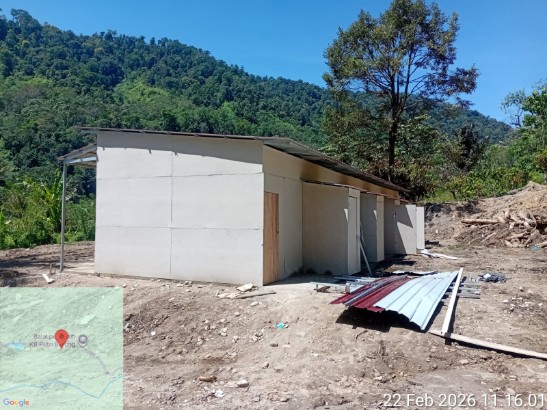 Pembangunan Huntara Desa Persiapan Pungke Jaya, Putri Betung-Gayo Lues, Minggu (22/2)