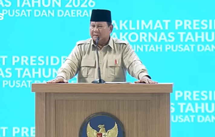 Presiden Republik Indonesia Prabowo Subianto dalam pertemuan dengan pimpinan Ormas Islam di Jakarta, Selasa (2/2/2026)