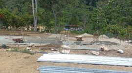 Lokasi lahan Huntara Atu Sepit, Desa Rsmung Musara, Putri Betung