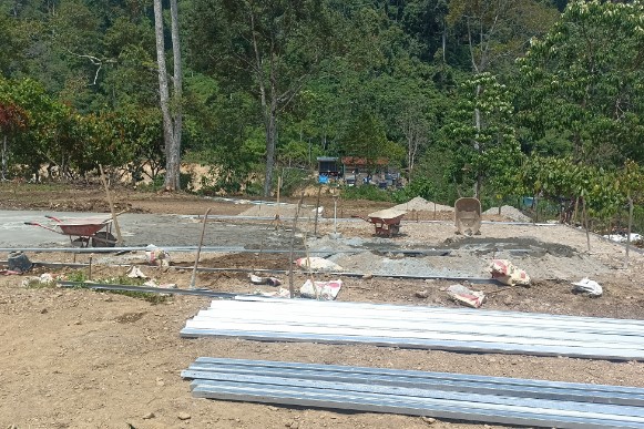 Lokasi lahan Huntara Atu Sepit, Desa Rsmung Musara, Putri Betung