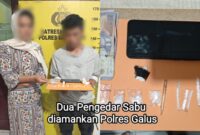 Dua tersangka pengedar sabu warga kecamatan Blangkejeren diamankan di Mapolres Galus |doc|ist|