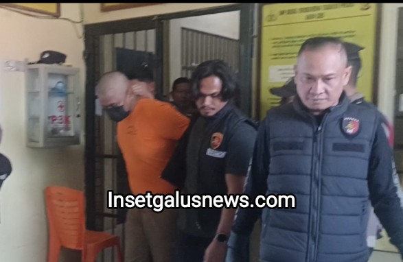 Tersangka FA (31) diamankan di Mapolres Galus |fhoto\Ist|