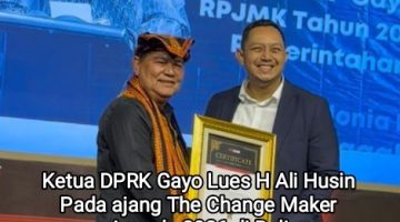 Ketua DPRK Gayo Lues Raih Penghargaan Internasional di Bali