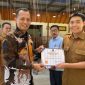 Kepala BNNK Gayo Lues Fauzul Iman ST MSi saat membuka Bimbingan Teknis Pengembangan Instansi/Tempat Kerja Bersih Narkoba di Cafe Logon Hills, Blangkejeren, Selasa (21/7/2026).