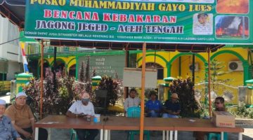Muhammadiyah Gayo Lues Galang Dana untuk Korban Kebakaran di Jagong Jeget
