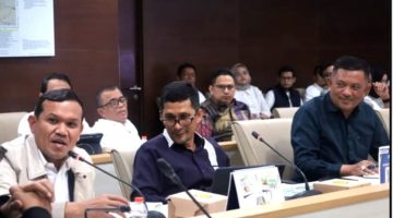 Wakil Gubernur Aceh H Fadhlullah bersama Bupati Gayo Lues Suhaidi, di Kantor Kementerian Pekerjaan Umum-Jakarta, Senin (24/8/2026).