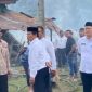 Wakil Bupati Gayo Lues H Maliki didampingi Plt Sekretaris Daerah H Irwansyah turun langsung ke lokasi kebakaran di Kampung Lokop Baru, Kecamatan Rikit Gaib, Rabu (26/8/2026)
