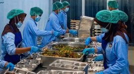 Dapur SPPG Blang Jerango yang dikelola Yayasan Bustanul Quran. SPPG tersebut telah menerapkan standar operasional prosedur, didukung peralatan pengolahan makanan serta tenaga yang menangani proses produksi.