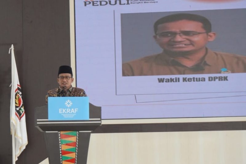 Pimpinan DPRK Gayo Lues, Fahmi Shahab SPd MPd, pada acara kegiatan pelatihan AdCamp Skill Up Lab yang digelar Kementerian Ekonomi Kreatif Republik Indonesia.