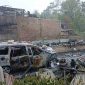 Fhoto: Satu unit kenderaan roda empat hangus terbakar pada peristiwa kebakaran  di Desa Uning Pune, Kecamatan Putri Betung, Minggu (25/10/2026)